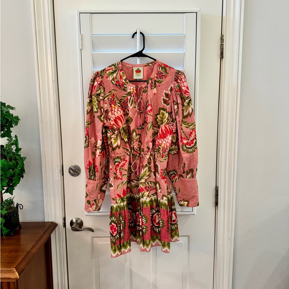 Farm Rio Floral Pink Dress